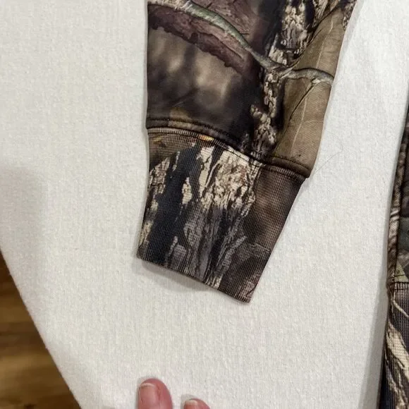 Browning Hoodie Mens Small Camo Performance Sweatshirt Mossy Oak - Picture 3 of 14